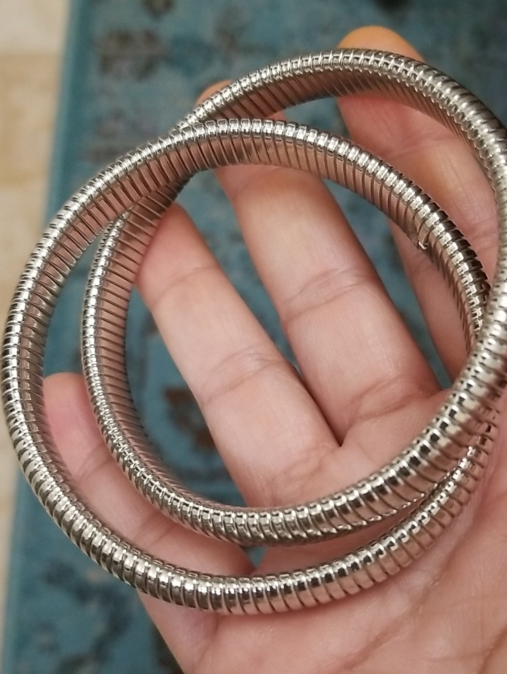 Anthropologie Interlocked Bracelet Bangles